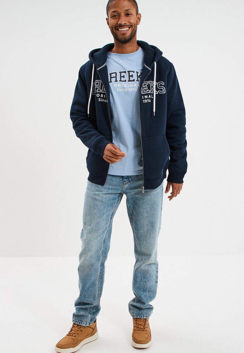Jean Fille Creeks Taille 12 Ans - Bleu Délavé, Coupe Straight, Occasion Très Bon état