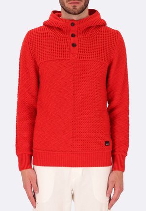 HOODED ZOLTAN - Felpa con cappuccio - red