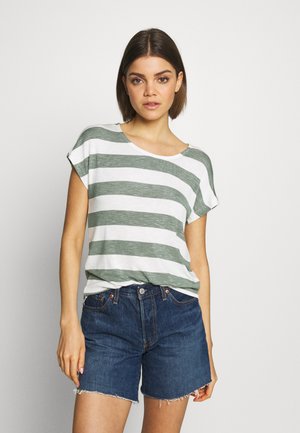 VMWIDE STRIPE S/L GA NOOS - Triko s potiskem - laurel wreath/snow white