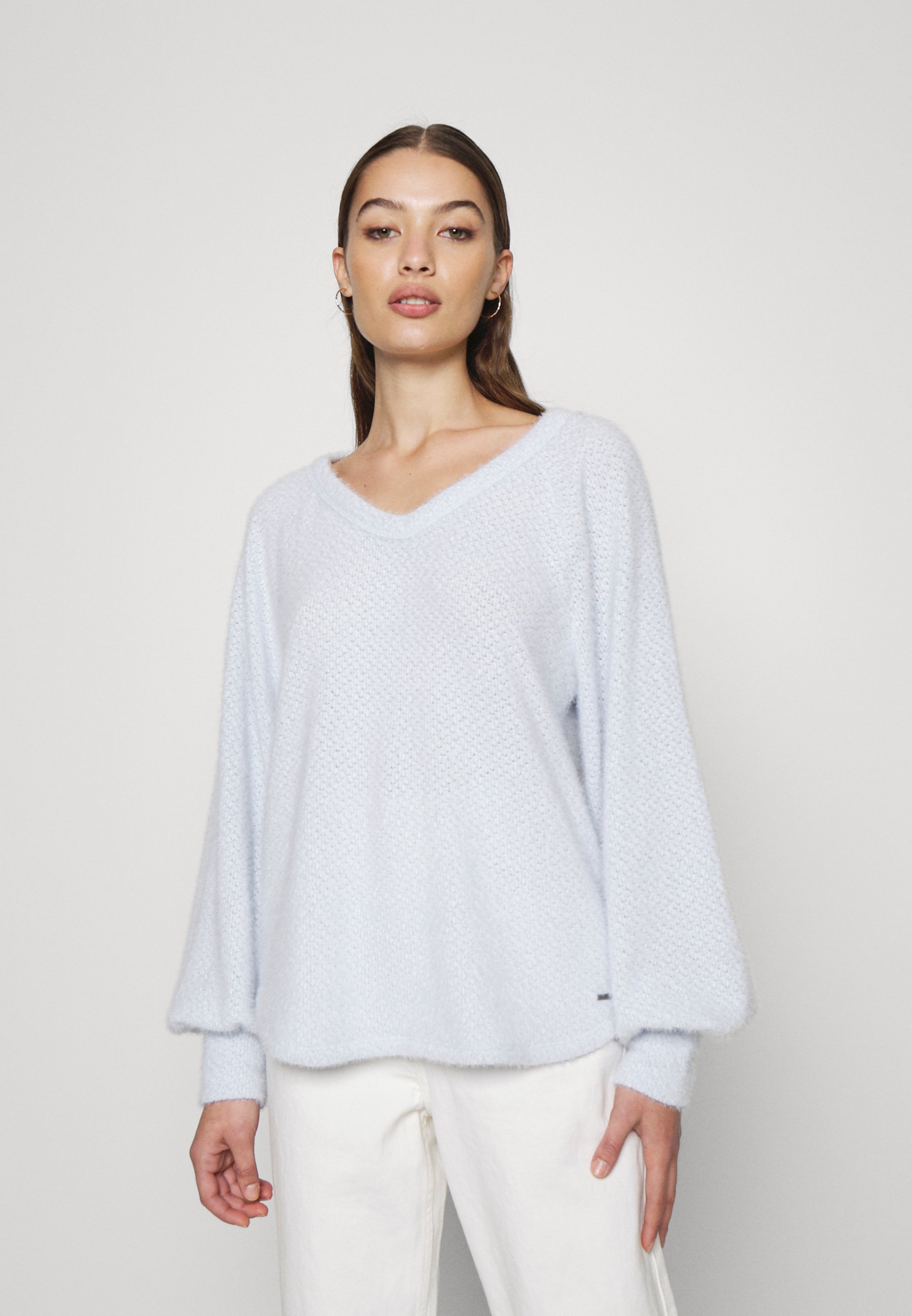 EYELASH V NECK - Jumper - xenon 