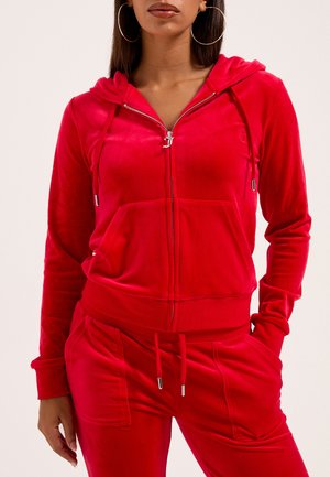Juicy Couture, Felpa con zip - red