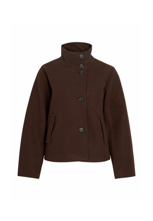 VILA, JACKET VICLAUDIA BUTTONED - Veste mi-saison - coffee bean