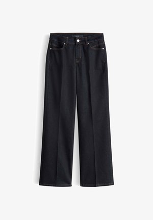someday., FLARED FIT MID RISE - Straight leg jeans - dark rinsed blue
