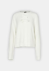 PCGABBY O NECK BOW - Pulover - cloud dancer