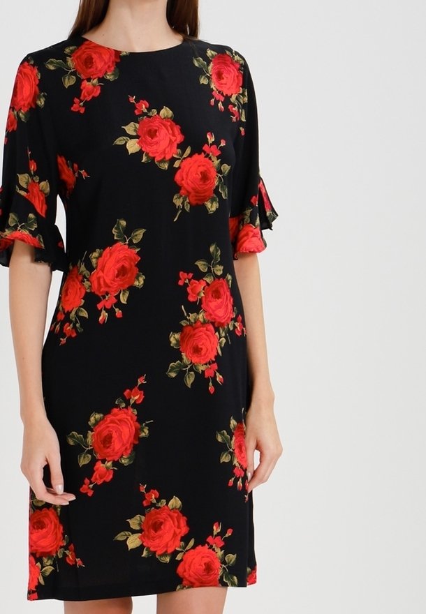 strapless open back dress Dorothy Perkins Womens/Ladies Floral Button Through Petite Midi Dress   Universal Textiles