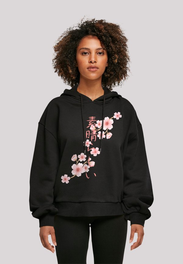 KIRSCHBLÜTEN ASIEN - Kapuzenpullover - schwarz