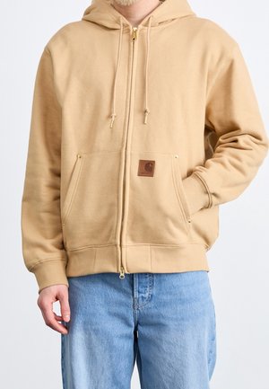 Zip-up sweatshirt - light brown