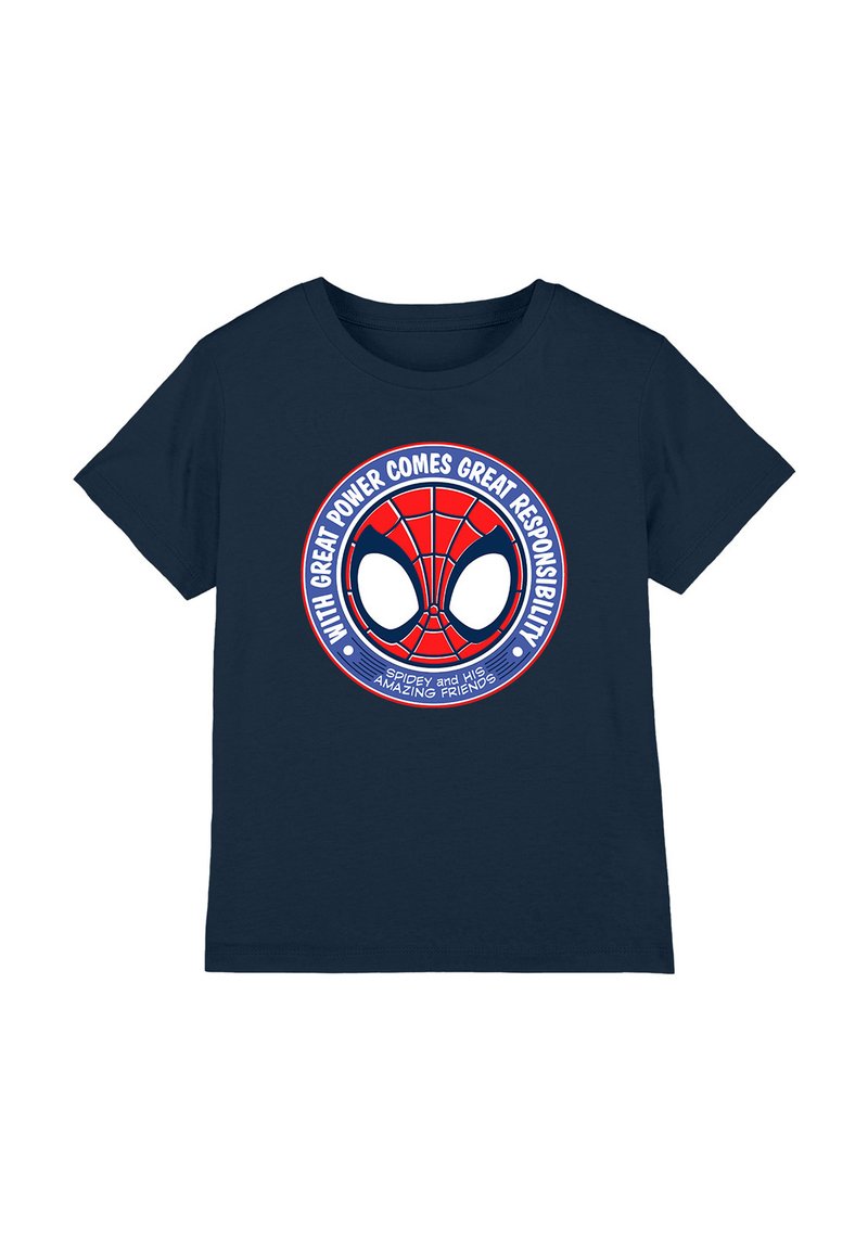Marvel T-shirt print donkerblauw