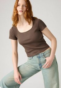 Levi's® ESSENTIAL SQRD NECK - T-shirt basic - fa180896 garment dye-0010