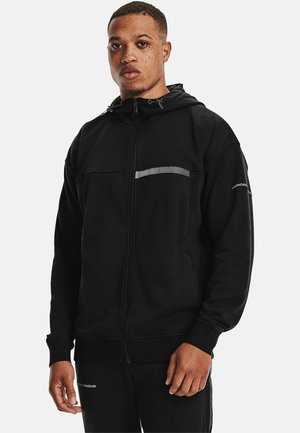 Under Armour, RIVAL TERRY - Zip-up sweatshirt - black