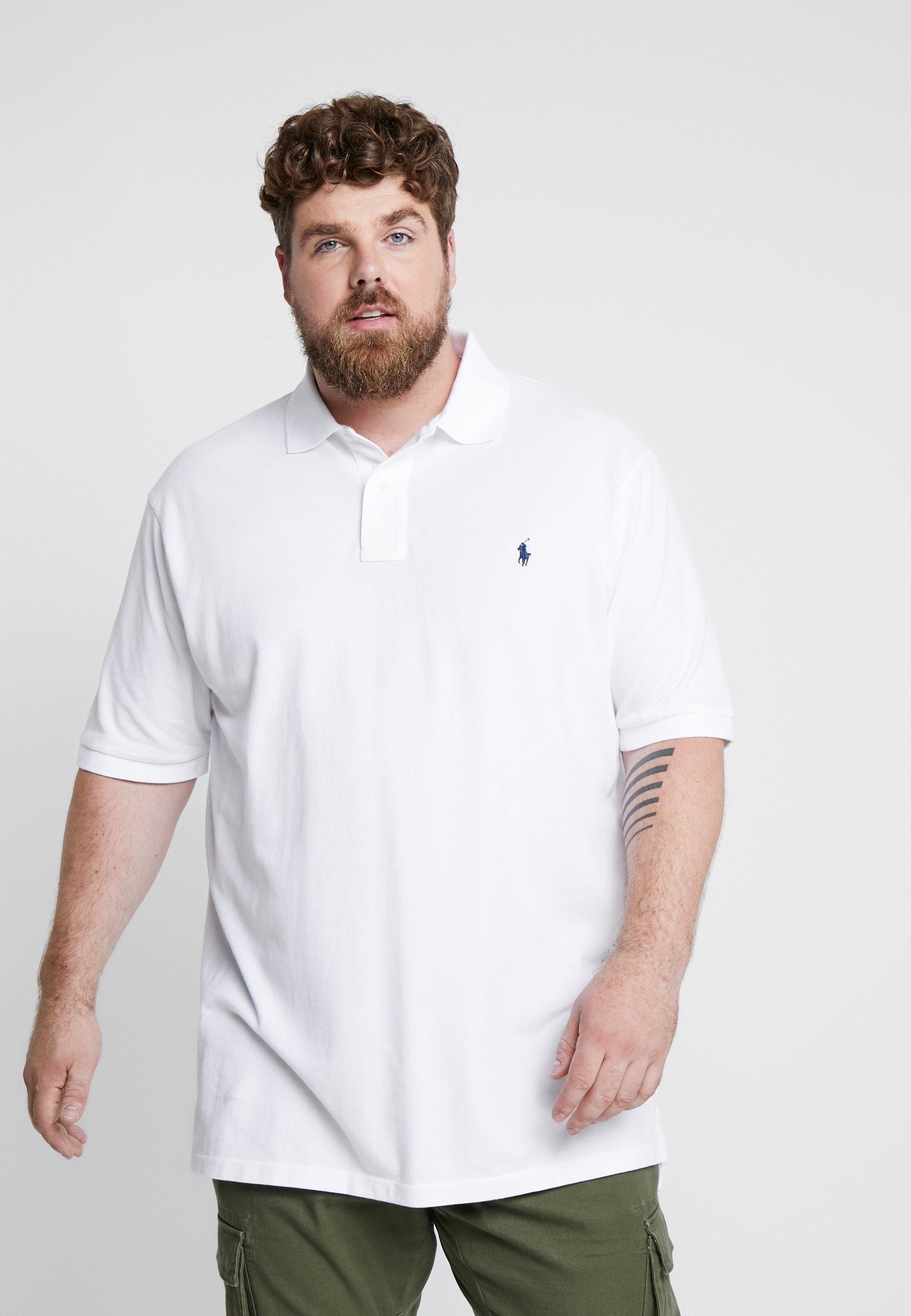 Polo Ralph Lauren Big & Tall CLASSIC FIT MESH POLO SHIRT - Polo shirt -  white 