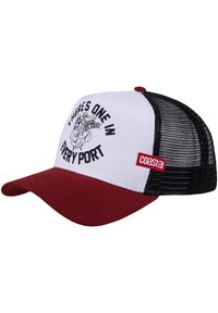Coastal Cap - wine/black/offwhite