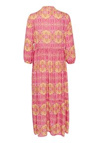 Cream Maxi šaty - pink