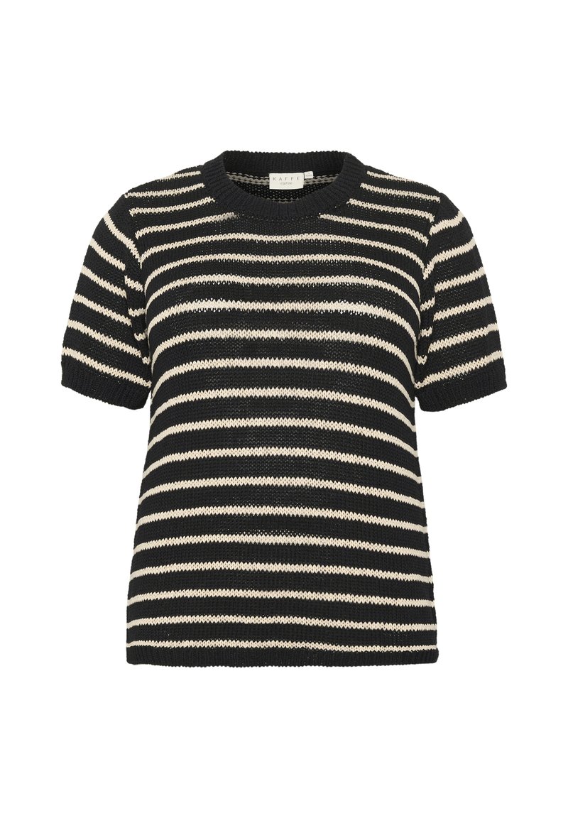 Kaffe Curve T-shirt print zwart Kaffe Curve T-shirt print zwart