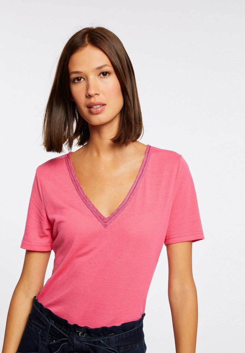 Tee-shirt à franges et manches courtes bébé fille rose