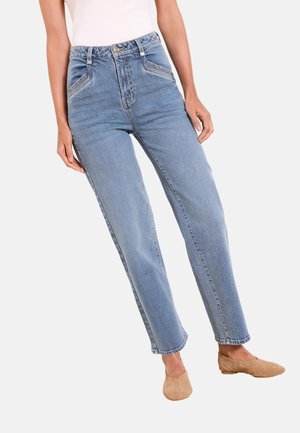 Lipsy, PETITE FIT - CROP LEG - Džínsy tapered fit - mid wash blue