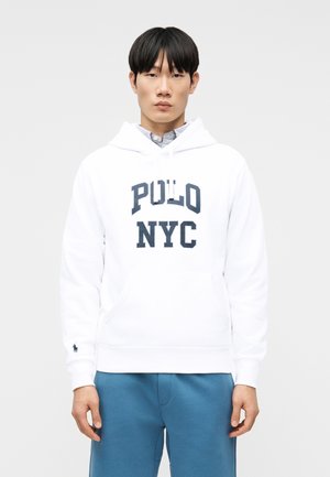 Φούτερ με κουκούλα - white