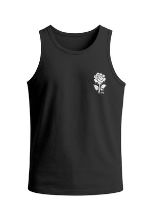 Neverless, TANKTOP HERREN MIT GRAFIK-PRINT - DESIGN GRAFFITI ROSE - - Top - schwarz