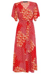 Threadbare BELTED - Vestito casual - red white