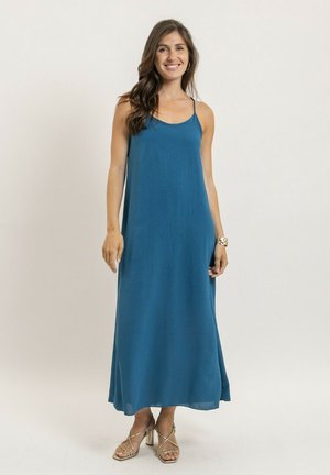 Dona x Lisa LONGUE IGGY - Robe longue - bleu canard