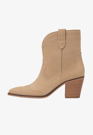 Stradivarius, Bottines de cowboy / motard - beige