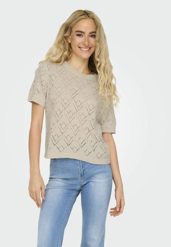 ONLSUNNY - T-Shirt print - pumice stone