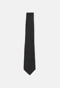 TIE PLAIN UNISEX - Krawatte - black