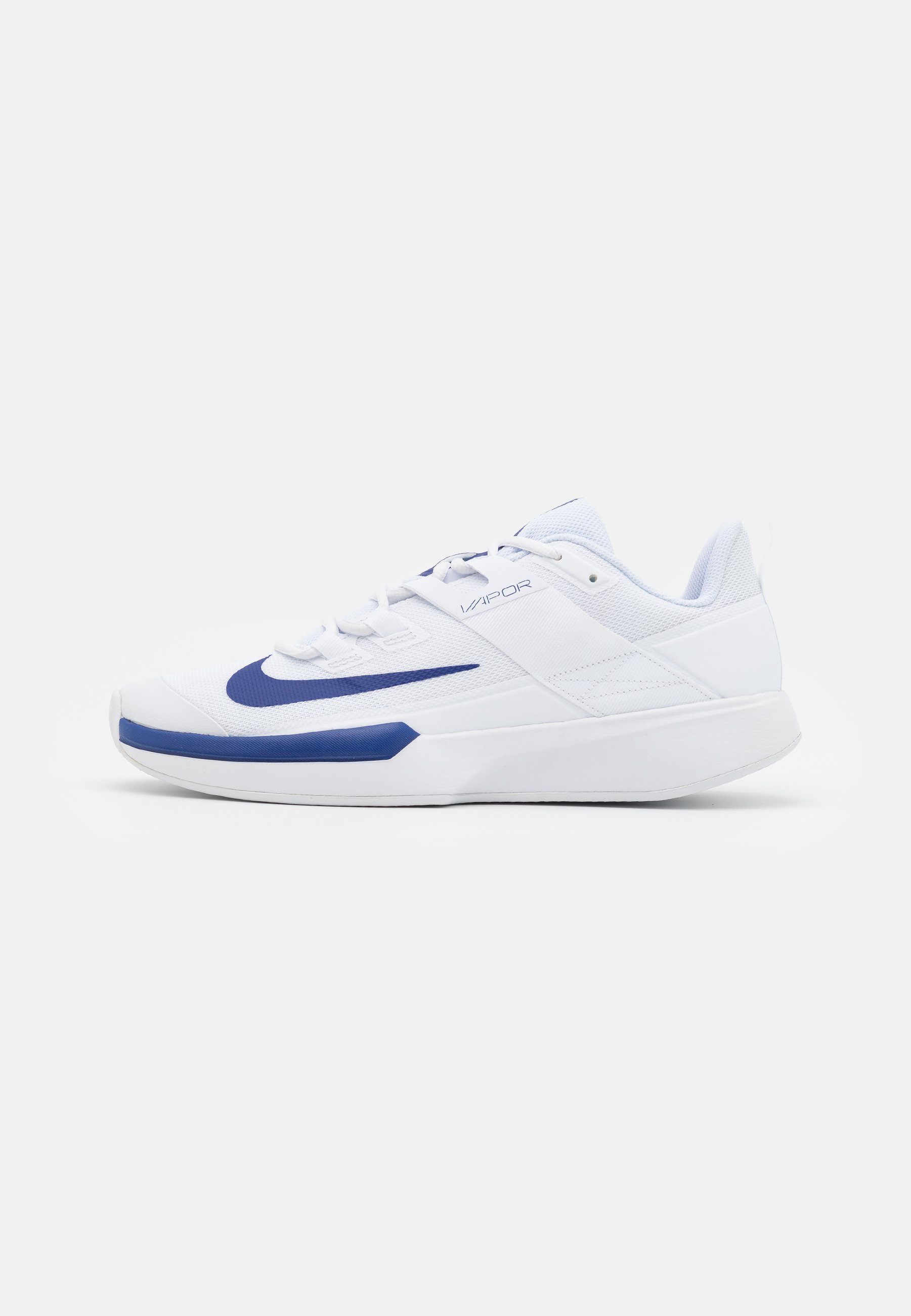Nike Performance VAPOR LITE CLAY - Tennisskor för grus - white/deep royal  blue/vit - Zalando.se