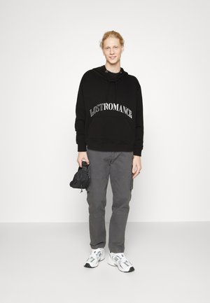 274 HOODIE UNISEX - Kapuutsiga pusa - black