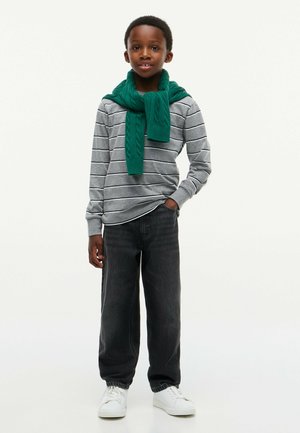 Tommy Hilfiger, STRIPE TEE LS - Maglietta a manica lunga - medium grey heather