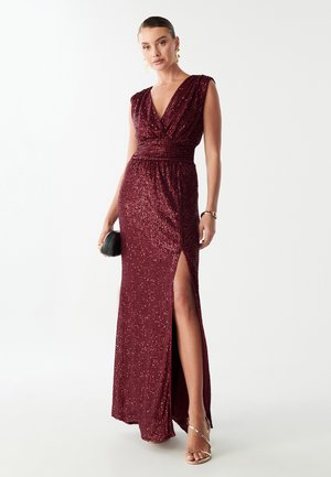 COTTIER - Gallakjole - burgundy sequin