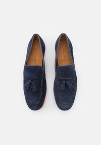 Melvin & Hamilton CLIVE - Pantofi slip-on - navy/rich tan/orange