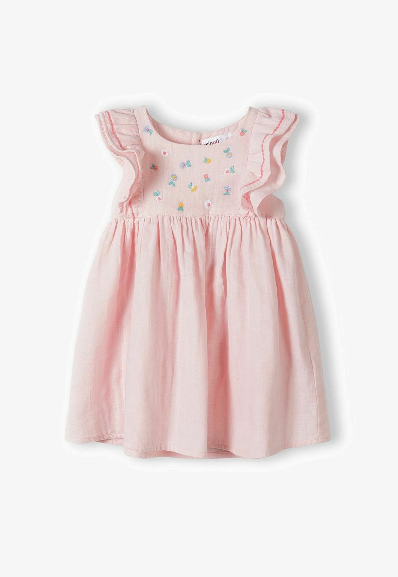 MINOTI FRILLED SLEEVES - Rochie de zi - light pink