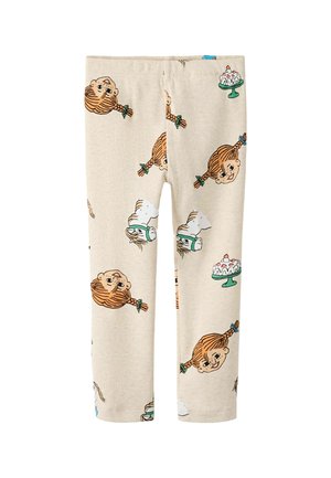 Leggings - peyote melange