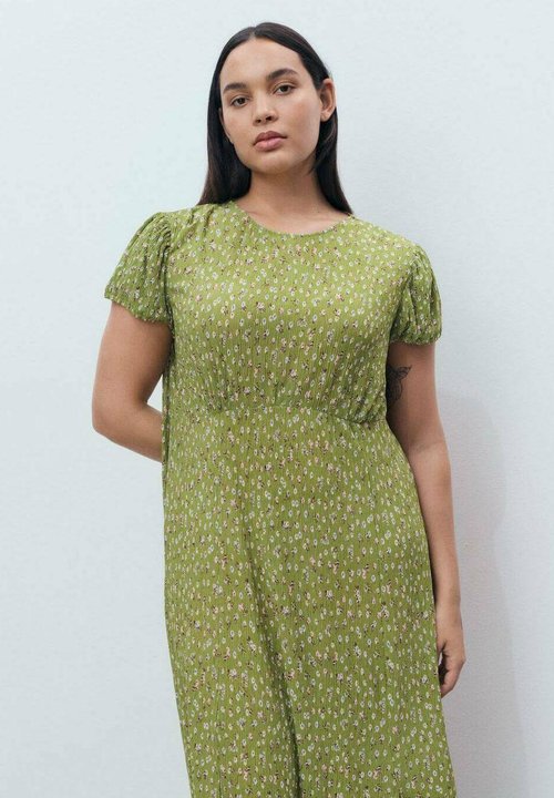 Mango STRIPED - Maxi dress - green - Zalando.ie
