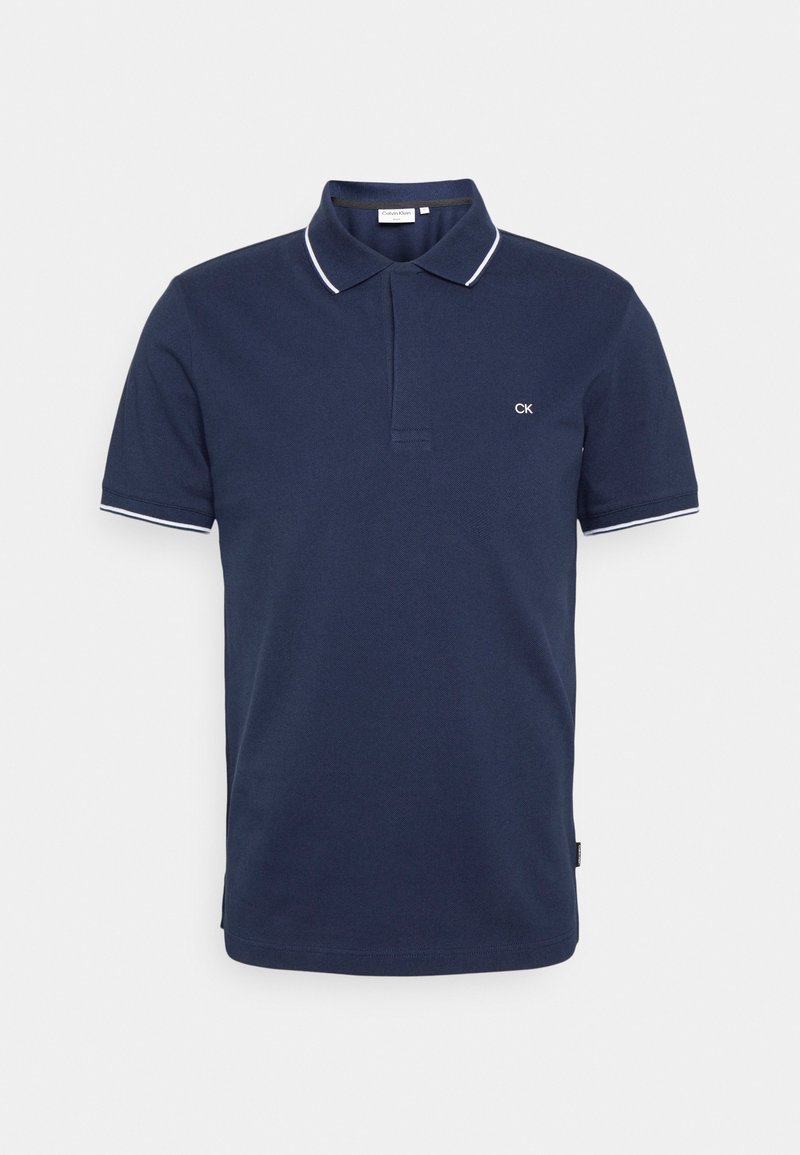 Herren T-Shirts basic | Calvin Klein TIPPING SLIM Poloshirt calvin navy/dunkelblau - DS98779 Herren T-Shirts basic | Calvin Klein TIPPING SLIM Poloshirt calvin navy/dunkelblau - DS98779