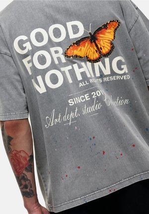 Print T-shirt - grey