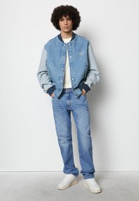 Marc O'Polo DENIM SNAP BUTTON PLACKET - Bomberjacks - multi vintage mid blue