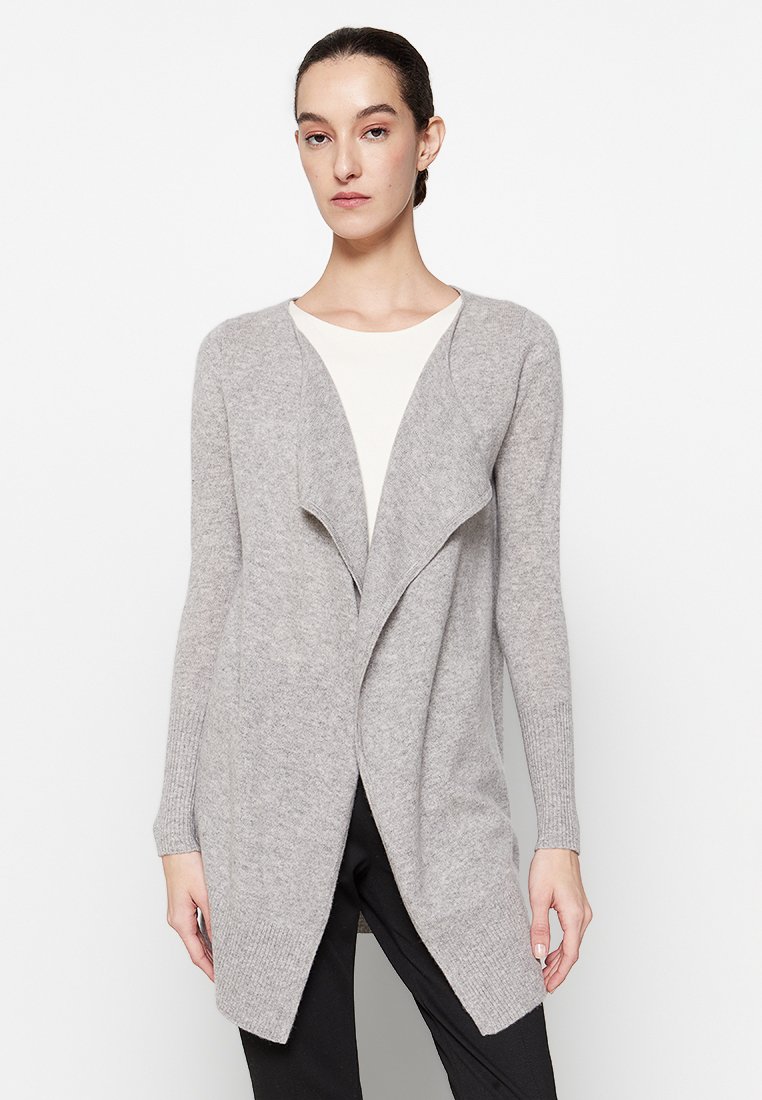 Just Cashmere Vest lichtgrijs