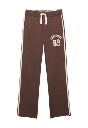 Superdry & Co, SUPERDRY ATHLETIC ESSENTIALS HOCKEY JOGGERS - Pantaloni sportivi - chestnut brown