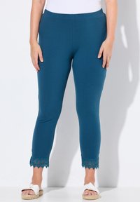 Ulla Popken 7/8 - Legging (type pantalon) - petrol