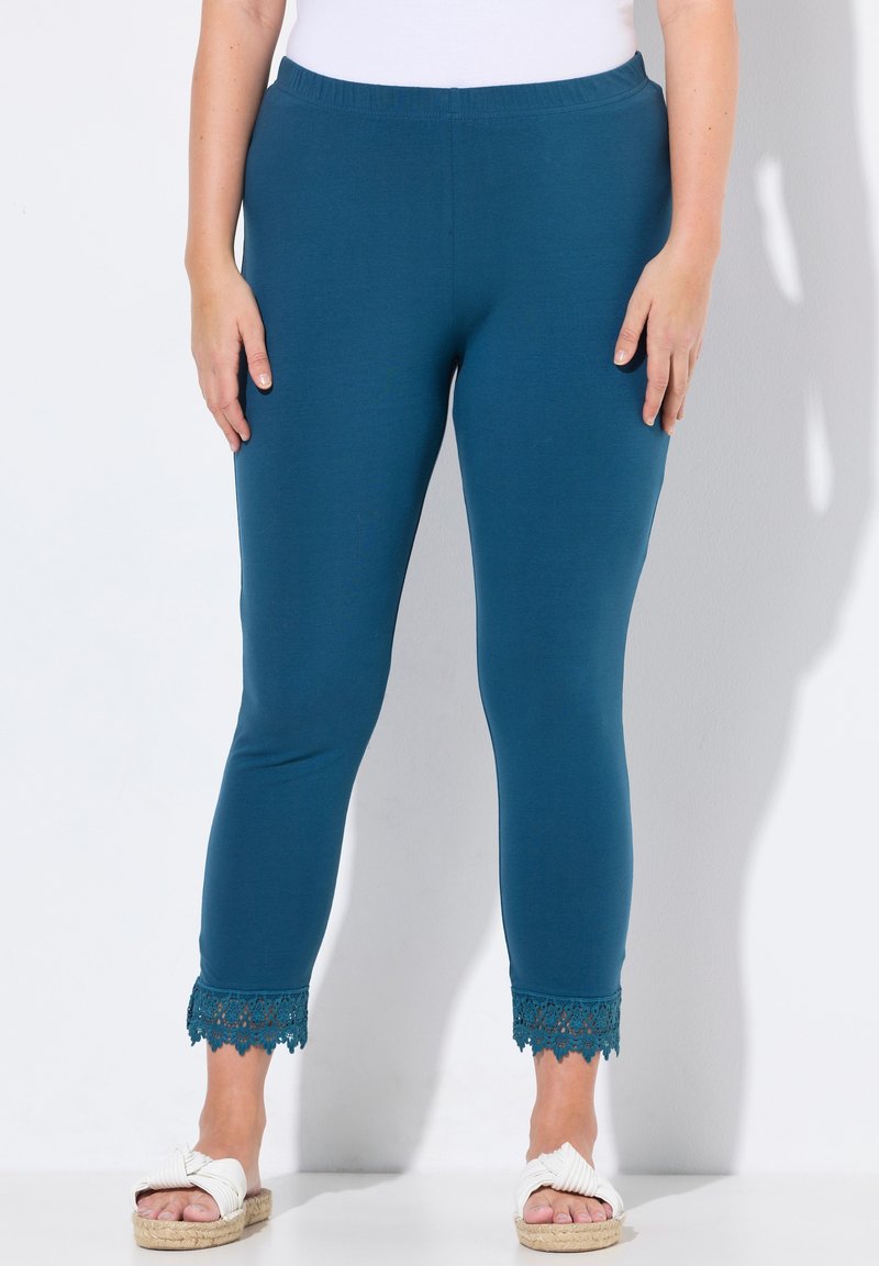 Ulla Popken 7/8 - Legging (type pantalon) - petrol