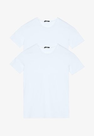 2ER-PACK UNISEX MIT KURZEN ÄRMELN - Basic T-shirt - bianco