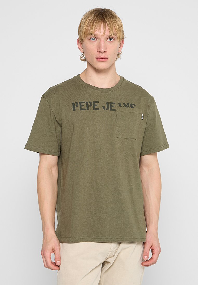 Pepe Jeans T-shirt print kaki