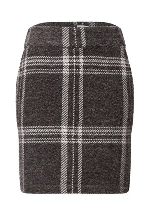 Cecil, KNEE-LENGTH SKIRT WITH A CHECKERED PATTERN - Minijupe - truffle brown