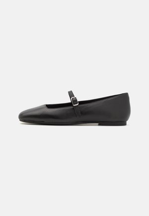 Steve Madden EZRI - Ankle strap ballet pumps - black