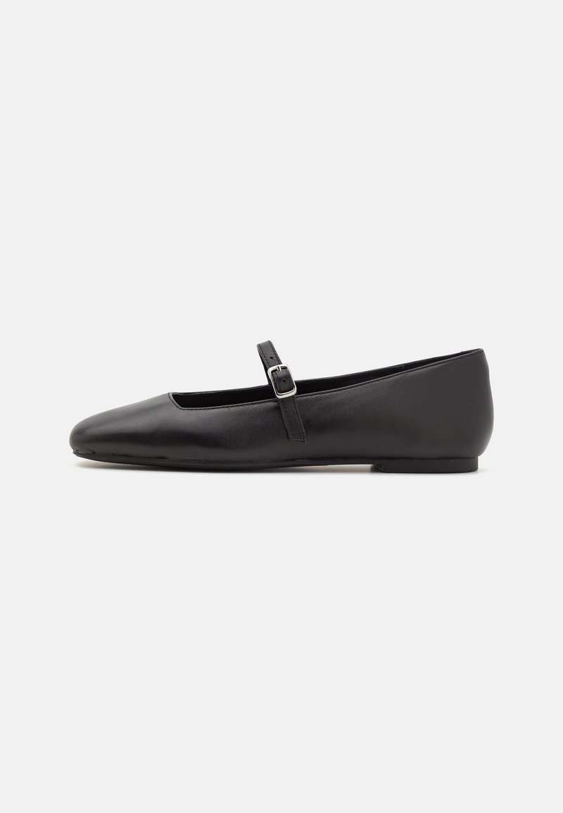 Steve Madden EZRI - Ballerinat nilkkaremmillä - black
