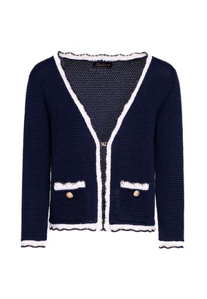 Luisa Spagnoli CHINO - Gilet - blu bianco giallo