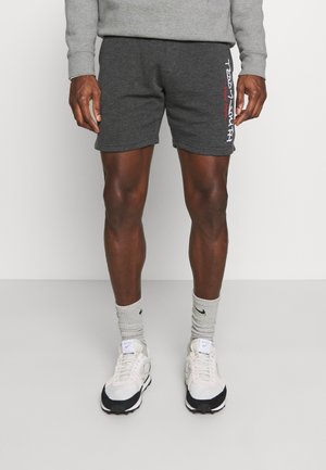 MICKAEL - Tracksuit bottoms - melange black