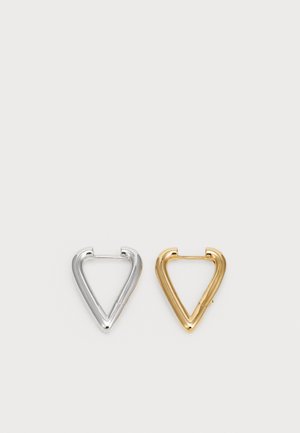 Avgvst HEART HOOPS - Cercei - silver-coloured/gold-coloured